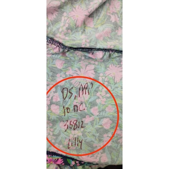 Lilly Pulitzer Jodee Short Sleeve Swing Mini Dress Cotton Print Ruffle M 279256 - Picture 9 of 9